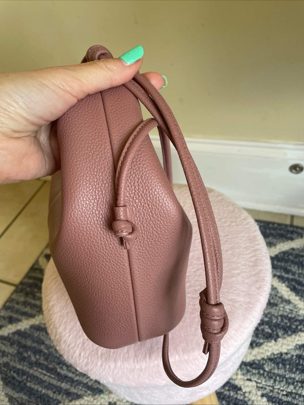 Authentic Polene Beri bag in Lilac - Picture 4 of 11